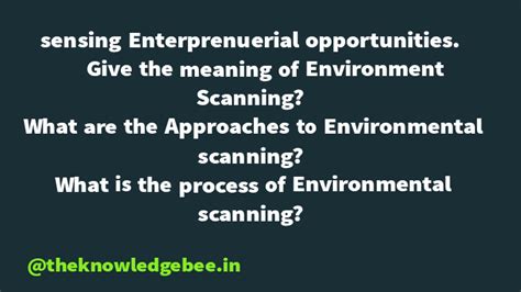 Meaning Of Environmental Scanning Its Uses Approaches Of