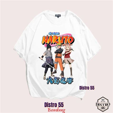 Jual KAOS NARUTO WHITE OVERSIZE VINTAGE TEE JAPAN ANIME KAOS ANIME