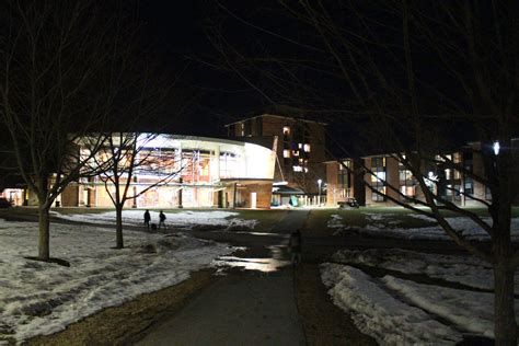 The Snow Has Fallen On Campus At Skidmore College In Saratoga Springs