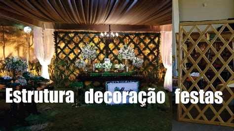 Estrutura De Madeira Para Decoração De Festas Youtube