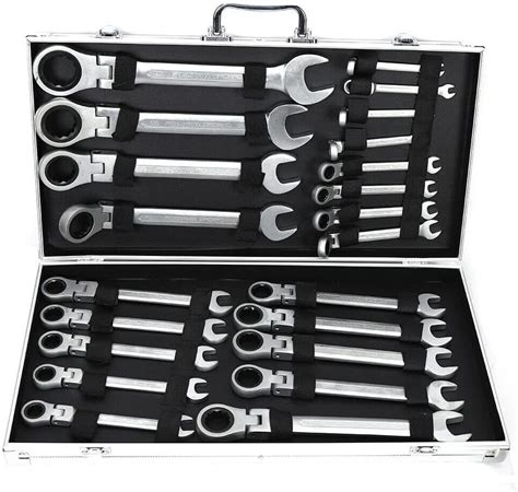 WERKFIX Set 15 Chiavi Inglesi Combinate 6 21 Mm Chiavi A Forchetta