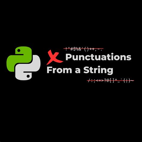 How To Remove Punctuations From A String In Python