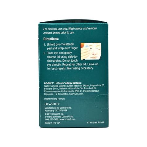 OCuSOFT Lid Scrub Allergy Eyelid Cleanser (30 Wipes) – Bye Dry Eyes