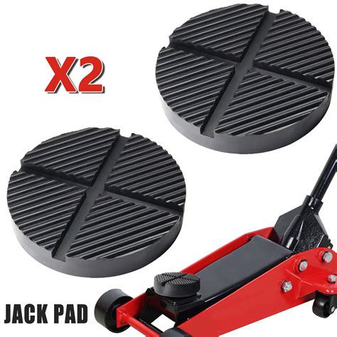 Autoxbert Pcs Rubber Jack Pads Pad Adapter Car Truck Cross Slotted