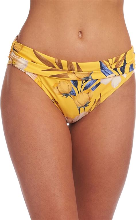 La Blanca Belle Shirred Band Bikini Bottoms Shopstyle Two Piece Swimsuits