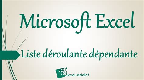 Excel Cr Er Une Liste D Roulante D Pendante En Cascade Youtube