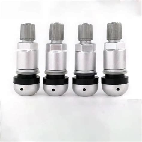 4Pcs Tyre Pressure Sensor TPMS Valve Aluminum Alloy Valve Stem Repair