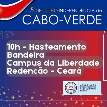 Unilab celebra dia da independência de Cabo Verde no dia 05 07