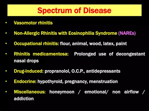 Intrinsic Rhinitis And Rhinitis Medicamentosa Ppt