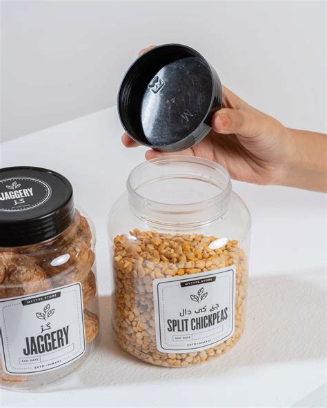 Round Plastic Jar - 1 Litre – Mytype.store