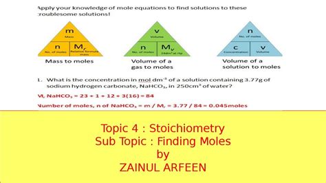 Finding Moles By Ratio Cambridge IGCSE O Level Chemistry 0620 0971 5070