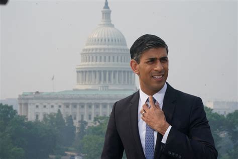 Rishi Sunak Arrives In Washington With Ukraine Economy And Ai On The