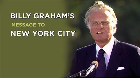 Billy Grahams Message To New York Youtube