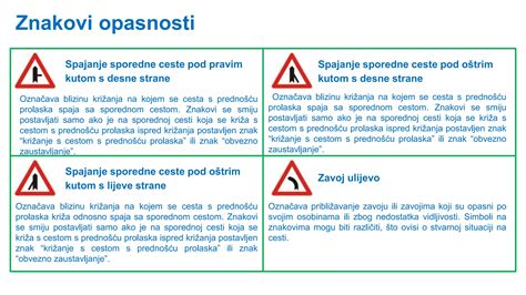 Prometni Propisi Prometni Znakovi Znakovi Opasnosti Ppt