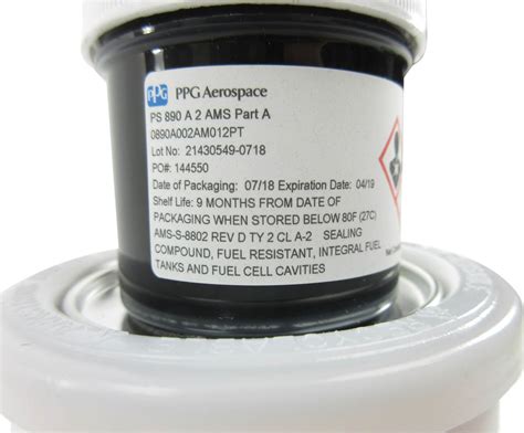 ppg aerospace ps    fuel tank sealant pint kit