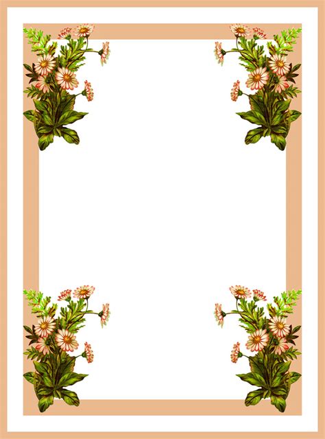 Simple Flower Clipart Border | Best Flower Site