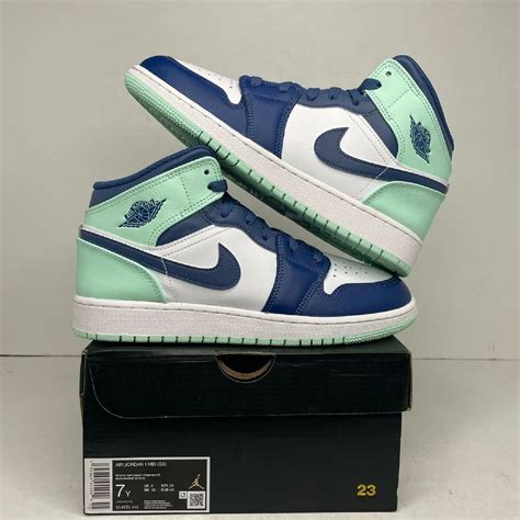 T Nis Nike Air Jordan Mid Gs Blue Mint T Nis Feminino Jordan Nunca