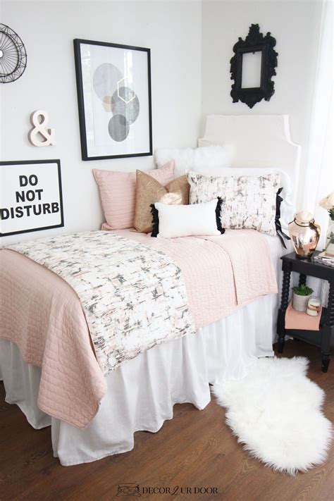 Blush Pink Dorm Room Ideas And Inspiration College Dorm Room Decor