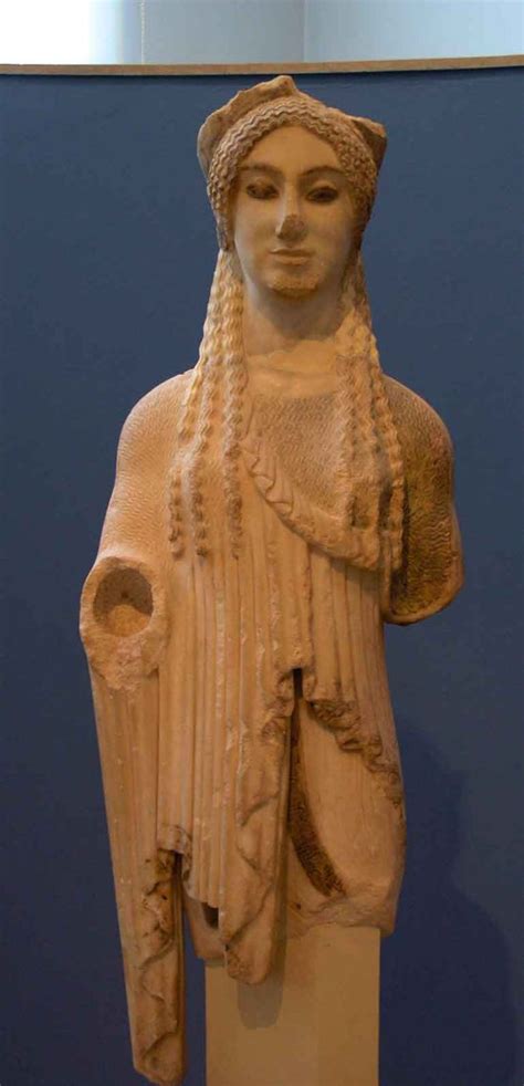 Antique Kore 674 Kore From Paros 500 BC Acropolis Museum