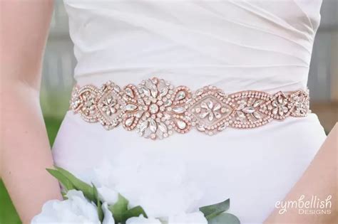 Rose Gold Wedding Belts - The EYMBellish Favorites - EYMbellish Designs ...