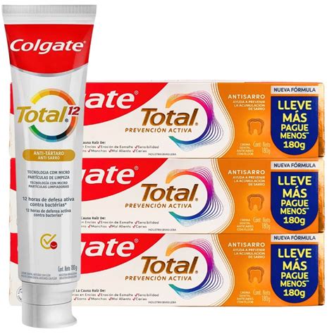 Melhor Creme Dental Para Tartaro - KIT 3 Creme Dental Colgate Total 12 Anti-tartaro 180g | Shopee Brasil