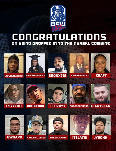 NBA 2K League on Twitter: "Before the Combine starts next week, we wanted to shoutout all the ...