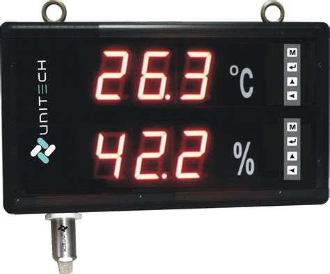 Digital Led Large Display Temperature Humidity Indicator Rs 7800 Unit Id 14752926788