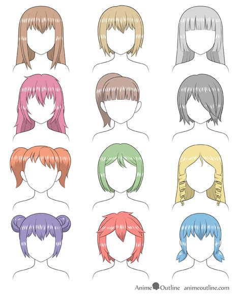 Anime Curly Hair Anime Ponytail Ponytail Drawing Anime Long Hair