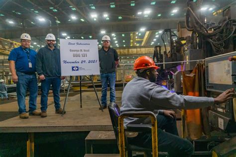 Hii Begins Fabrication Of Destroyer George M Neal Seapower