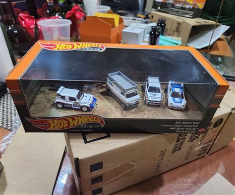 Hot Wheels Premium Rally Box Set MG Metro Lancia Delta Ford Rs