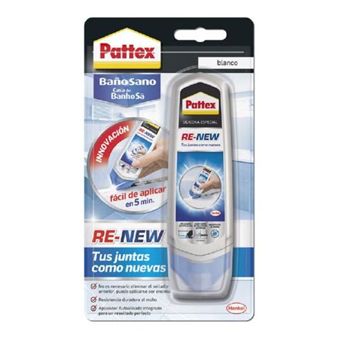 SILICONA BLANCA BAÑO SANO RE NEW 80ML PATTEX RENEW