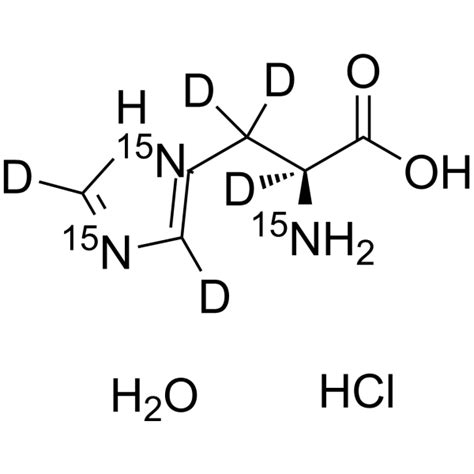 L Histidine 15N3 D5 Hydrochloride Hydrate Stable Isotope MedChemExpress