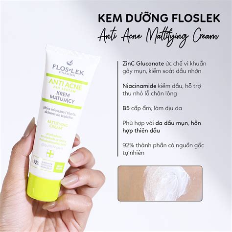 Kem Dưỡng Floslek Anti Acne Mattifying Cream 50ml LE NGOC ANH COSMETIC