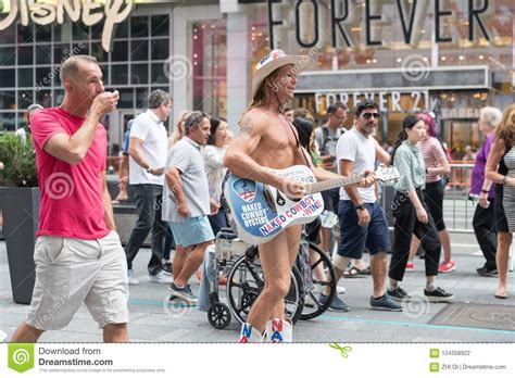 Robert John Burck Better Known As The Naked Cowboy Is An American