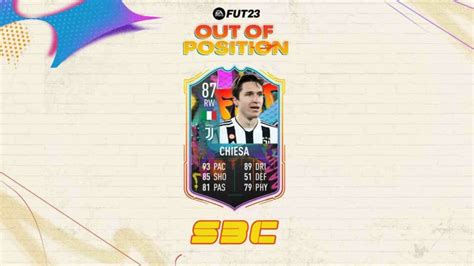 FIFA 23 Federico Chiesa Leaked To Feature As SBC Under New Out Of