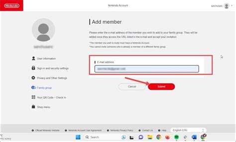 how to add someone to nintendo family plan