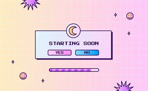 Stream Starting Soon Offline Screen Ui Layout Modern Pink Purple