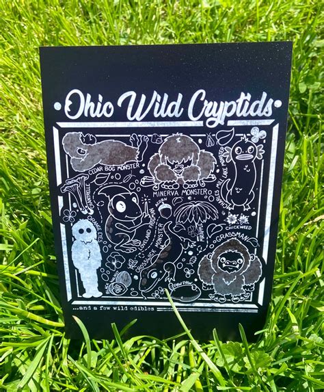 Ohio wild cryptids mini print | Popgunflo