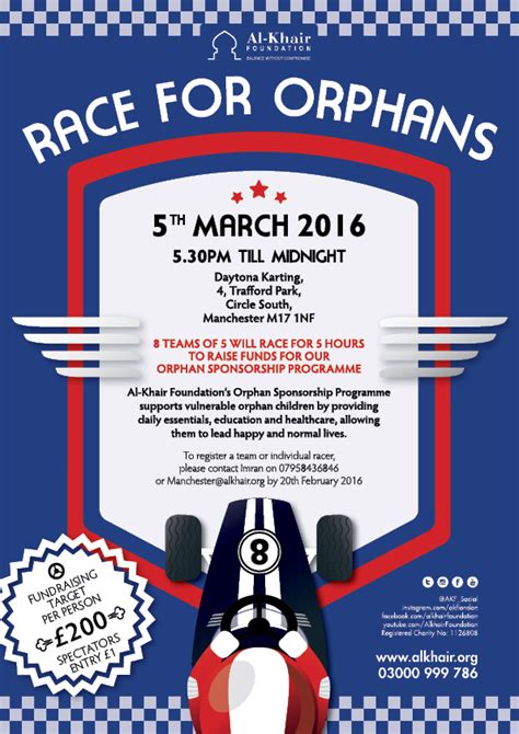 Race For Orphans Fundraiser Th March Al Khair Foundation