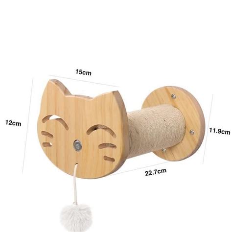 Griffoir Hamac Mural En Bois Massif Pour Chats Pi Ce Meuble Pour