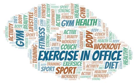 Office Exercise Word Cloud Stock Illustration Illustration Of Text