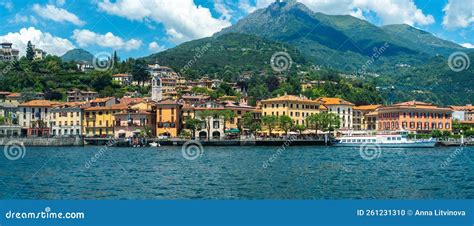 Panorama Of Menaggio Town On Lake Como In Italy Bright Architecture