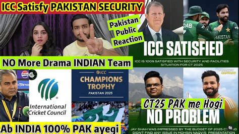 ICC Satisfied PAKISTAN Security AB INDIA Ko PAKISTAN Ana Pare Ga