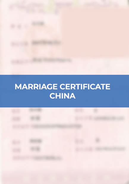 Certified Translation Of Chinese Marriage Certificate In The Uk Docsbase