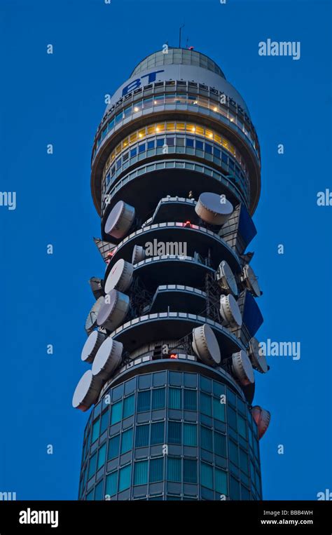 BT tower at night, london, england, uk Stock Photo - Alamy