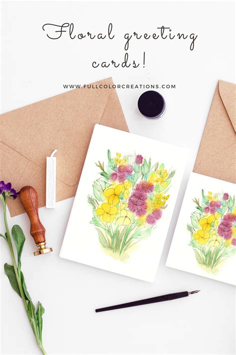 Blank Watercolor Greeting Cards Printable Templates Free