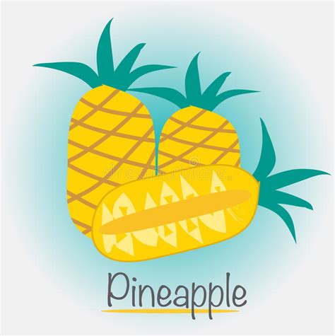 Pineapple Fruits Vector Illustration Stock Vector Illustration Of Wine Logotype 78628339