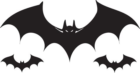 Halloween bats silhouettes 47973035 Vector Art at Vecteezy