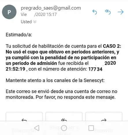 Respuesta Habilitación Cuenta Senescyt EAES 2024