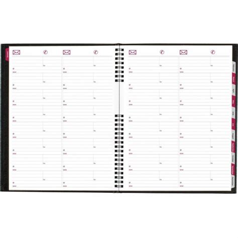 Brownline Coilpro Hard Cover 14 Month Monthly Planner Cb1262c Blk Cb1262cblk